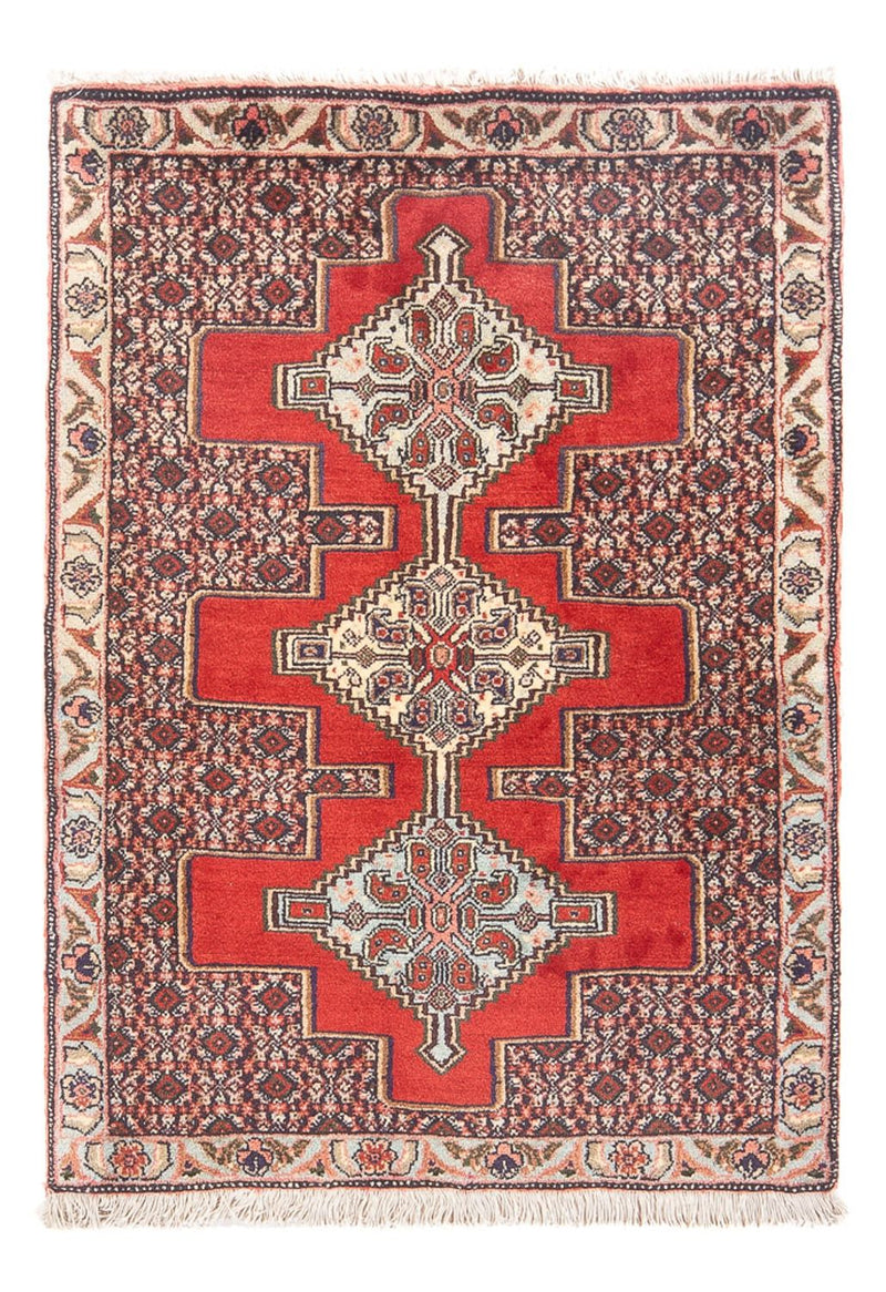 Senneh Teppich 72x104cm - Perserteppich - rot