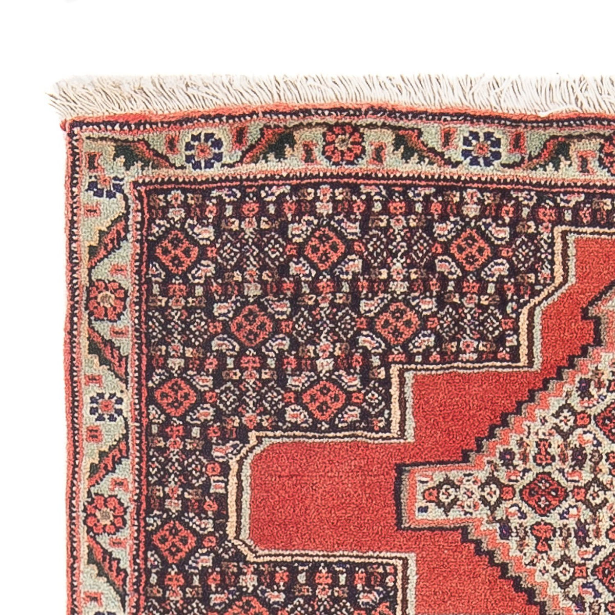 Senneh Teppich 72x98cm - Perserteppich - rot