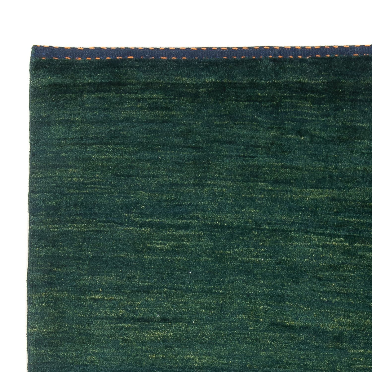 Gabbeh Persisch Teppich 140x205cm - Perserteppich Wollteppich - dunkelgrün