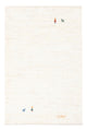 Gabbeh Persisch Teppich 104x150cm - Perserteppich Wollteppich - weiß