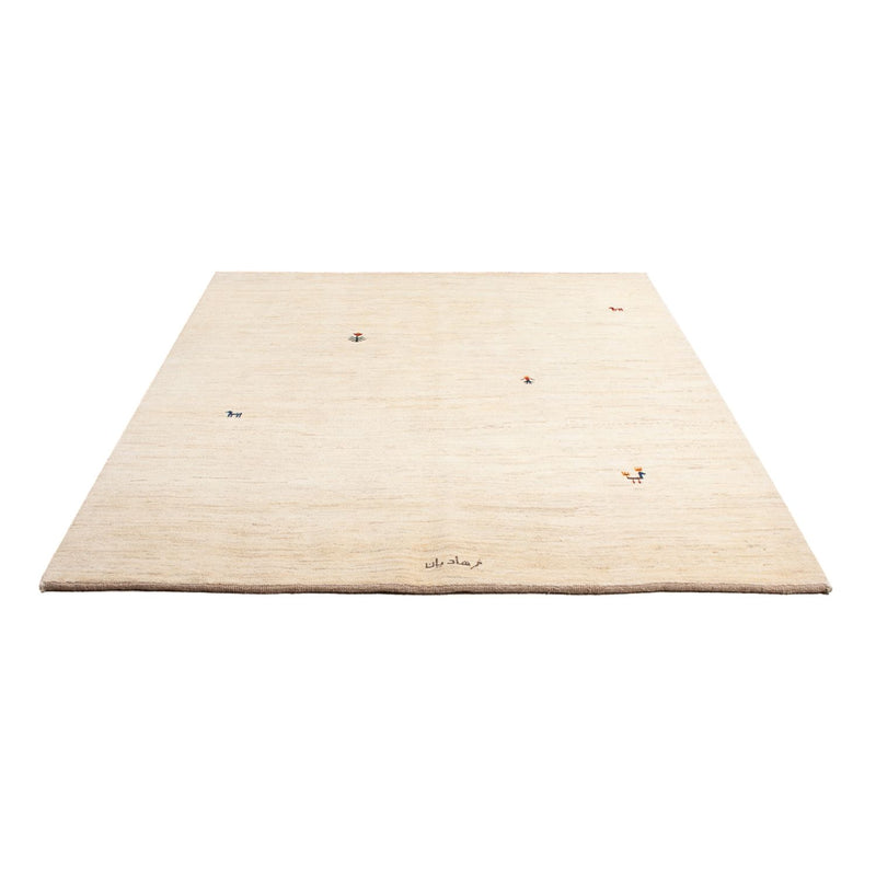 Gabbeh Persisch Teppich 155x207cm - Perserteppich Wollteppich - silber