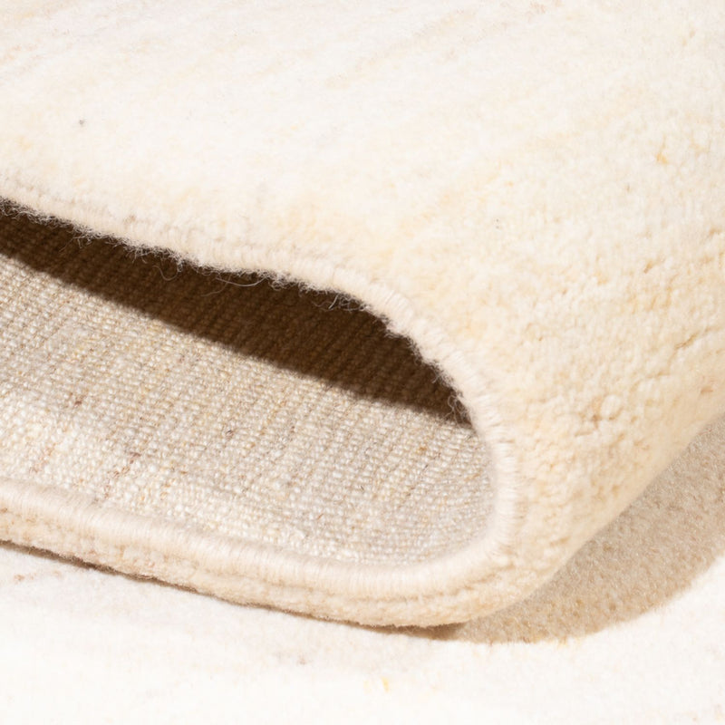 Gabbeh Persisch Teppich 151x187cm - Perserteppich Wollteppich - silber