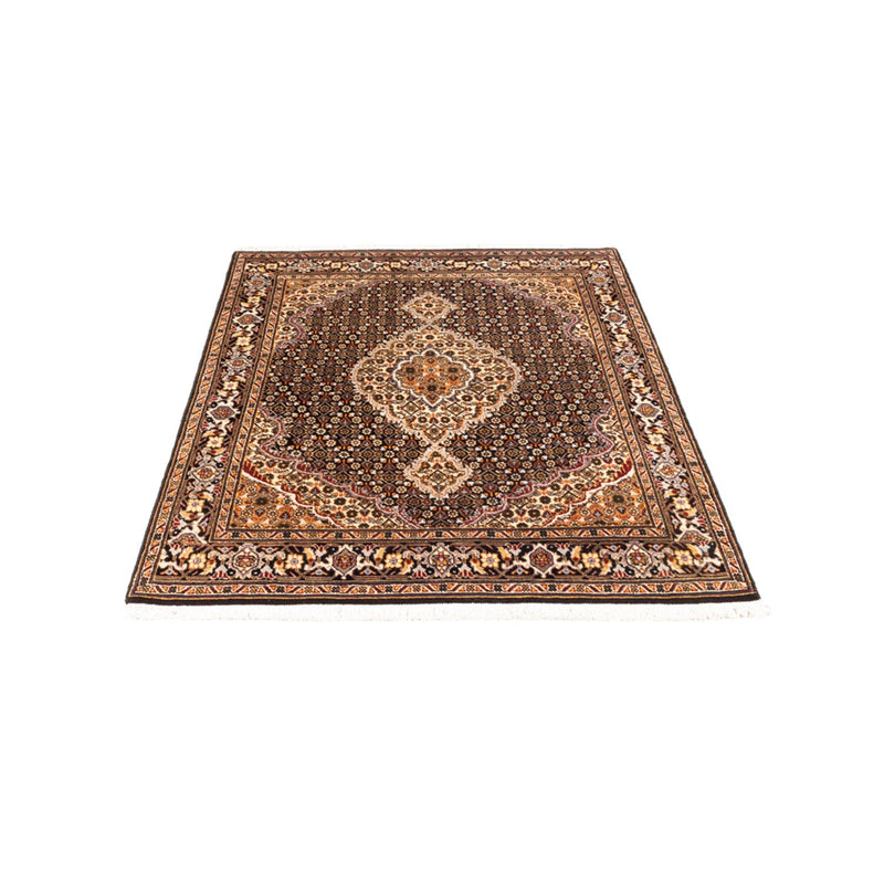 Täbriz - 40 Raj Teppich 105x147cm - Perserteppich - dunkelblau