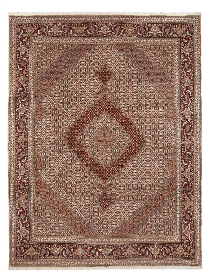 Täbriz - 40 Raj Teppich 246x344cm - Perserteppich - hellbraun