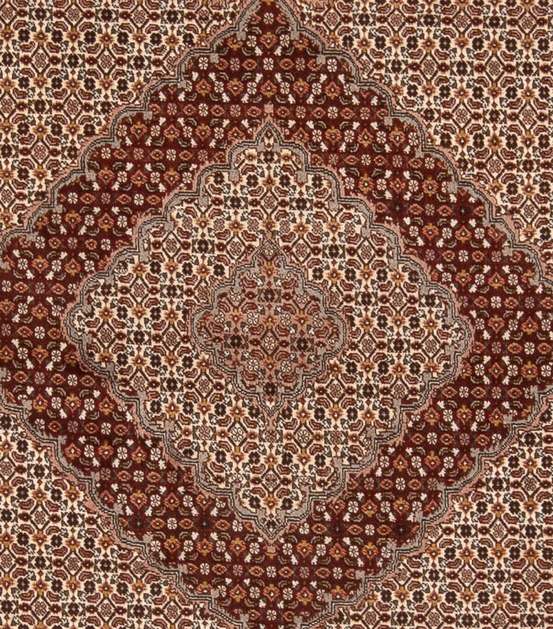 Täbriz - 40 Raj Teppich 246x344cm - Perserteppich - hellbraun