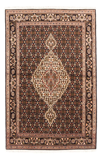 Täbriz - 40 Raj Teppich 102x150cm - Perserteppich - dunkelblau
