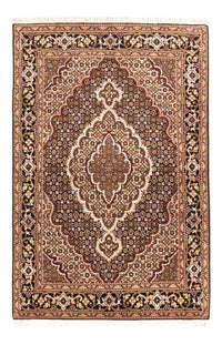 Täbriz - 40 Raj Teppich 101x144cm - Perserteppich - dunkelblau – product image