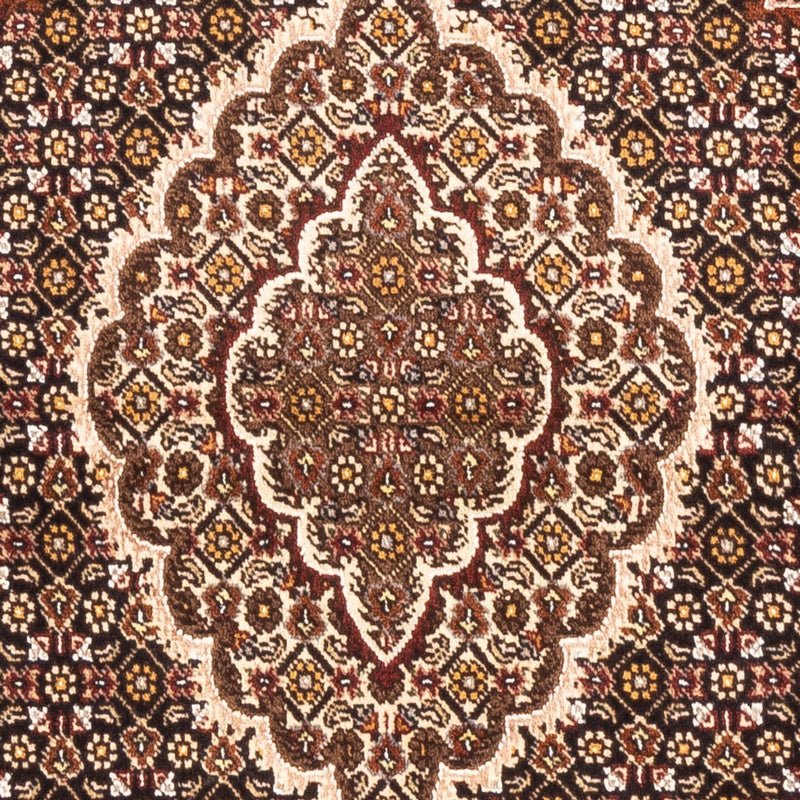 Täbriz - 40 Raj Teppich 101x144cm - Perserteppich - dunkelblau