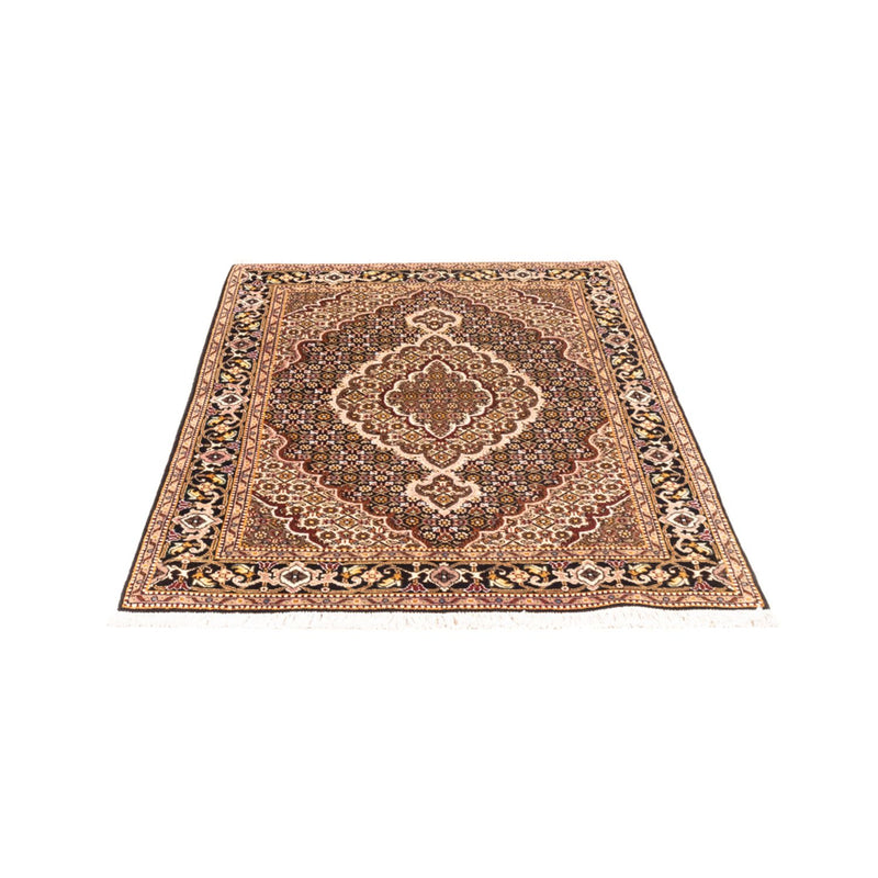 Täbriz - 40 Raj Teppich 101x144cm - Perserteppich - dunkelblau