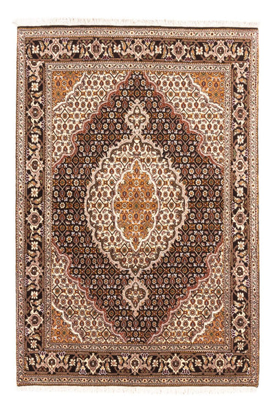 Täbriz - 40 Raj Teppich 105x148cm - Perserteppich - creme