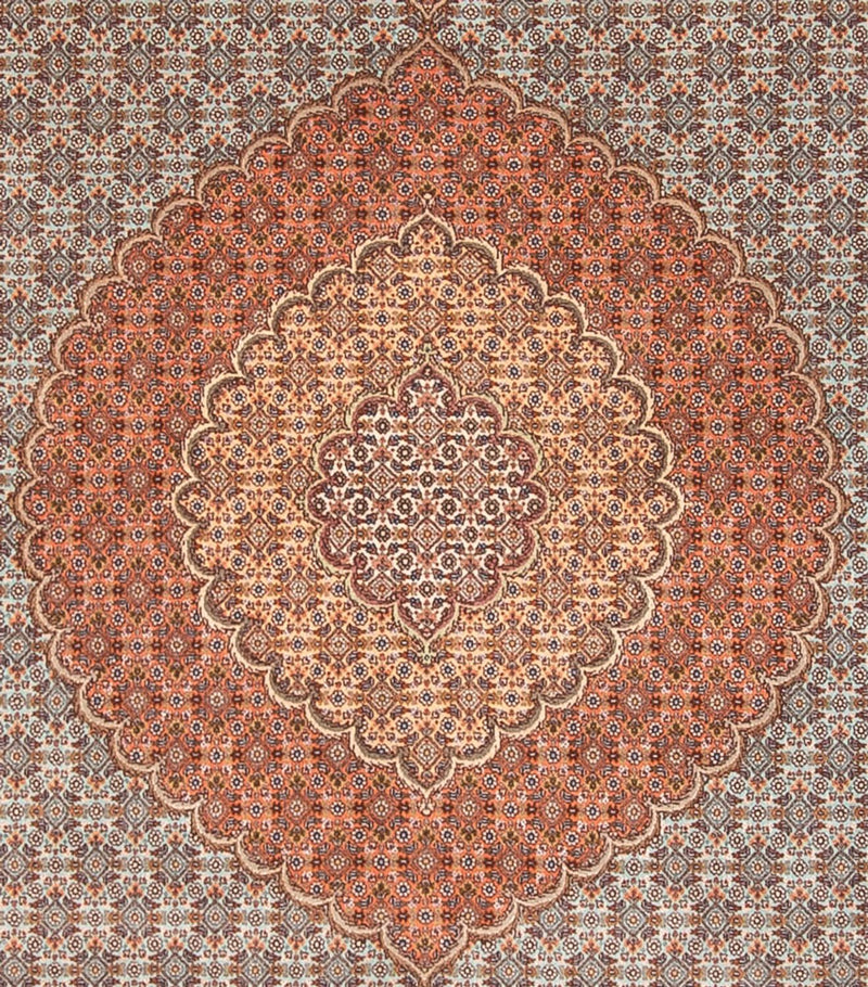 Täbriz - 50 Raj Teppich 248x304cm - Perserteppich - hellbraun
