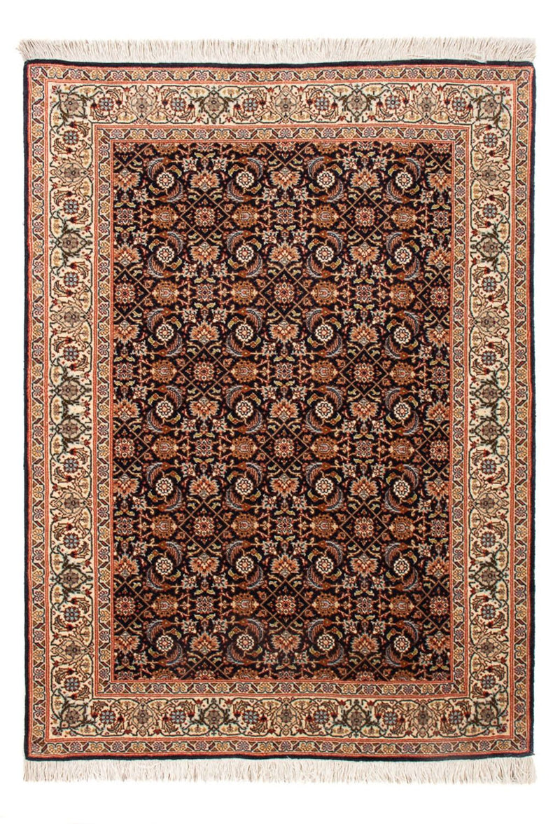 Täbriz - 50 Raj Teppich 83x117cm - Perserteppich - dunkelblau