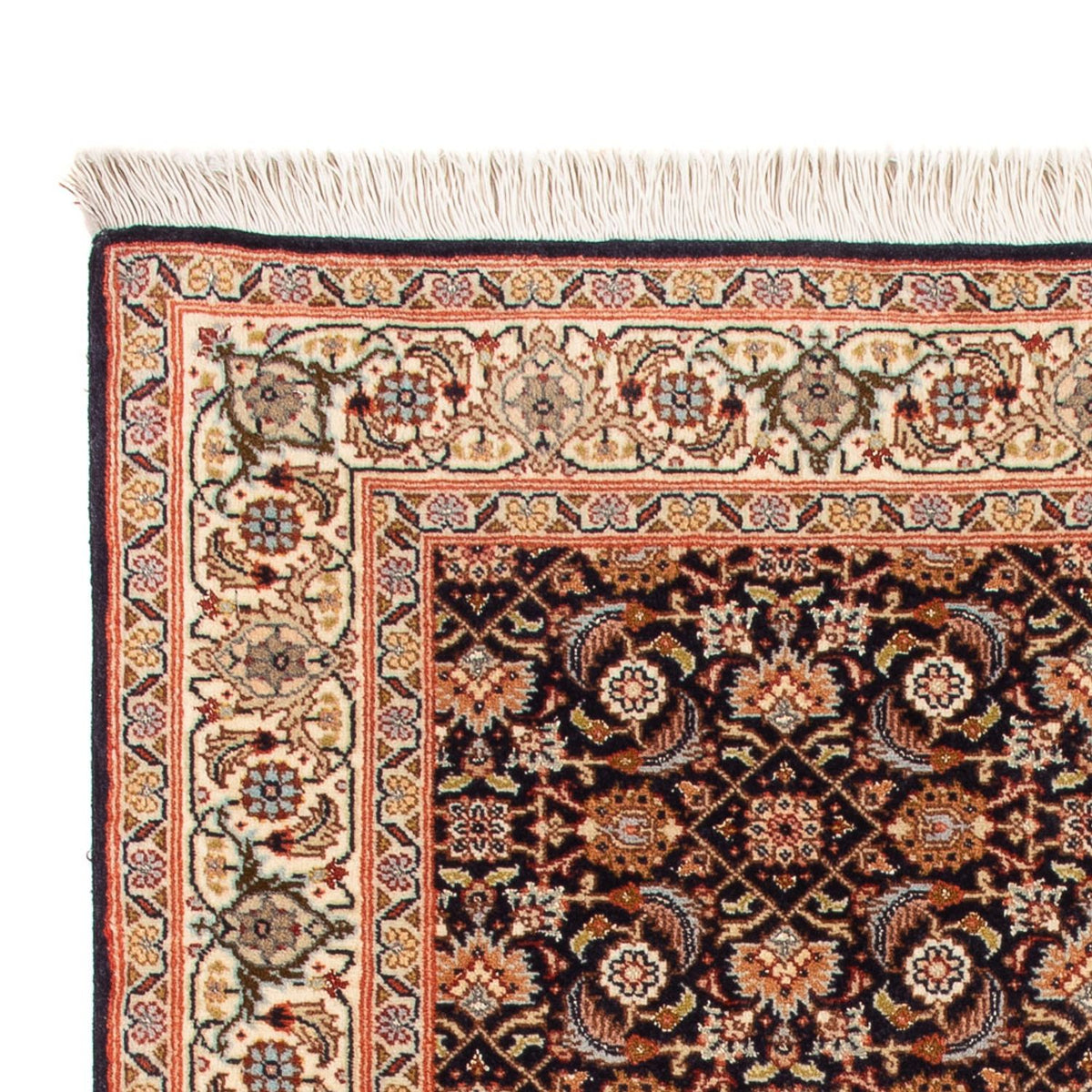 Täbriz - 50 Raj Teppich 83x117cm - Perserteppich - dunkelblau