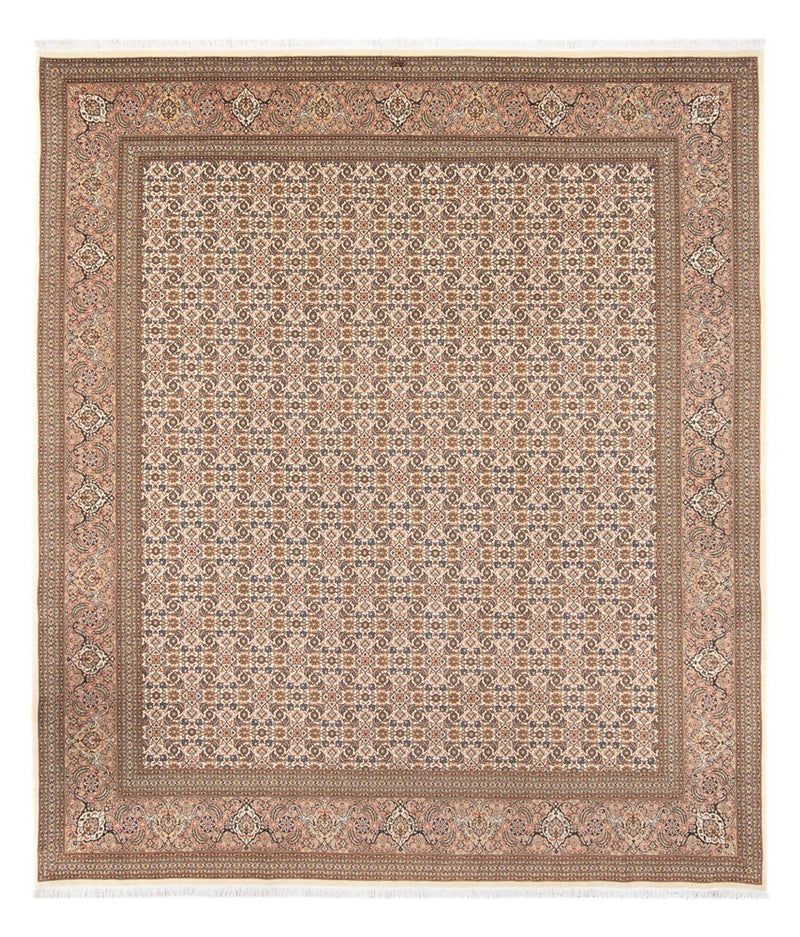Täbriz - 50 Raj Teppich 253x290cm - Perserteppich - dunkelbeige