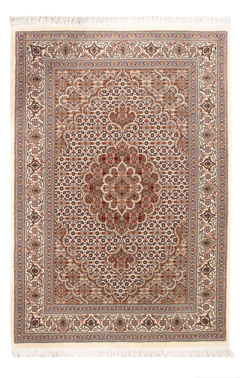 Täbriz - 50 Raj Teppich 81x124cm - Perserteppich - beige