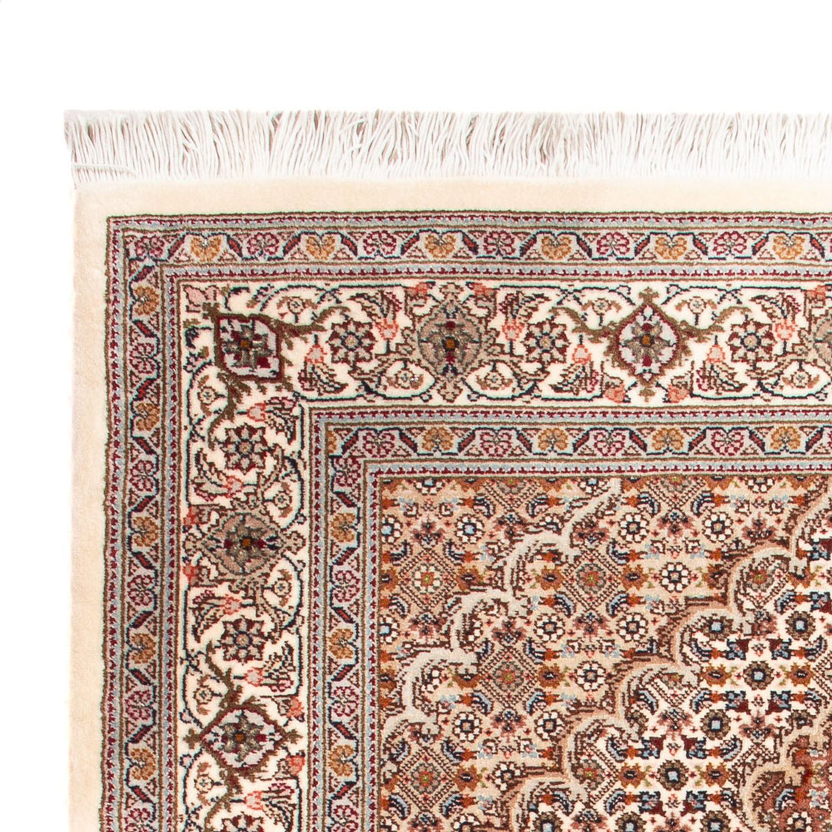 Täbriz - 50 Raj Teppich 81x124cm - Perserteppich - beige
