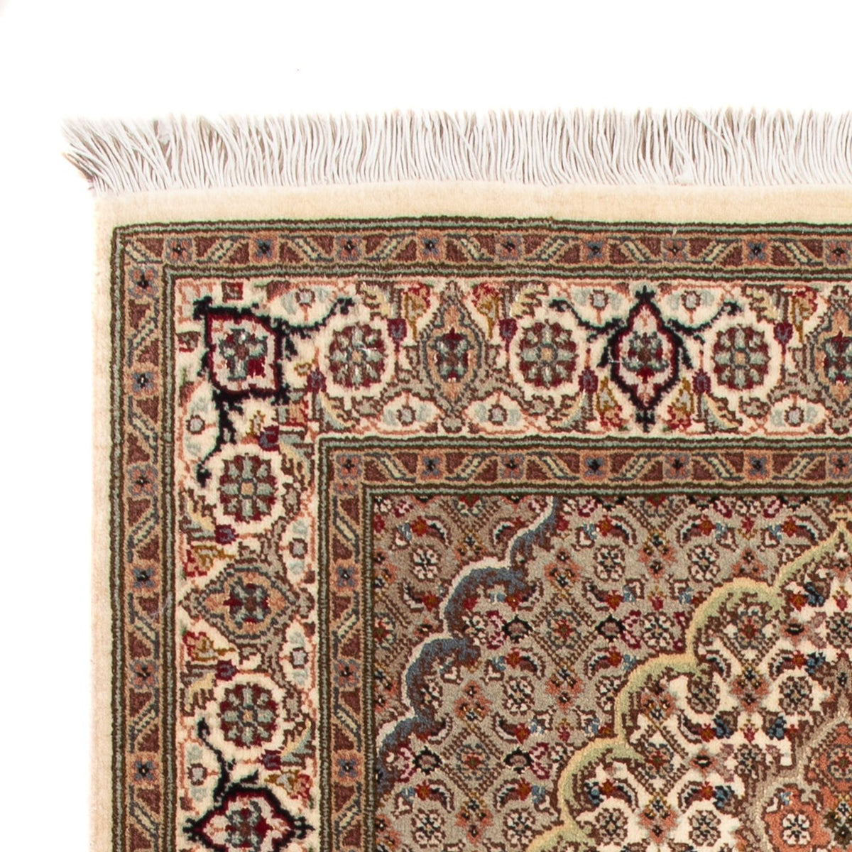 Täbriz - 50 Raj Teppich 59x97cm - Perserteppich - beige