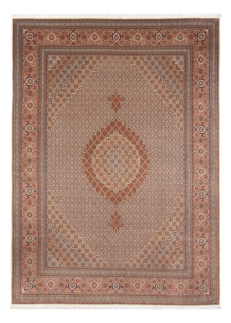 Täbriz Teppich 254x349cm - Perserteppich - hellbraun