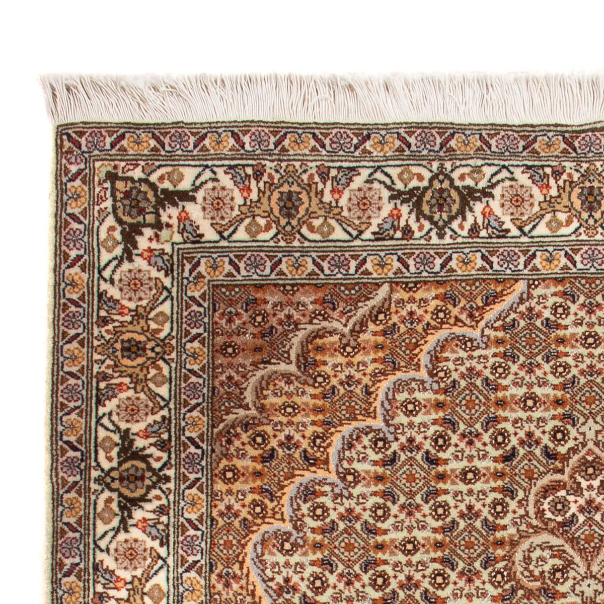 Täbriz - 50 Raj Teppich 82x118cm - Perserteppich - creme