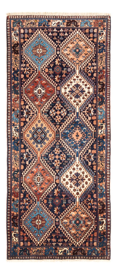 Yalameh Teppich 80x185cm - Perserteppich - dunkelblau
