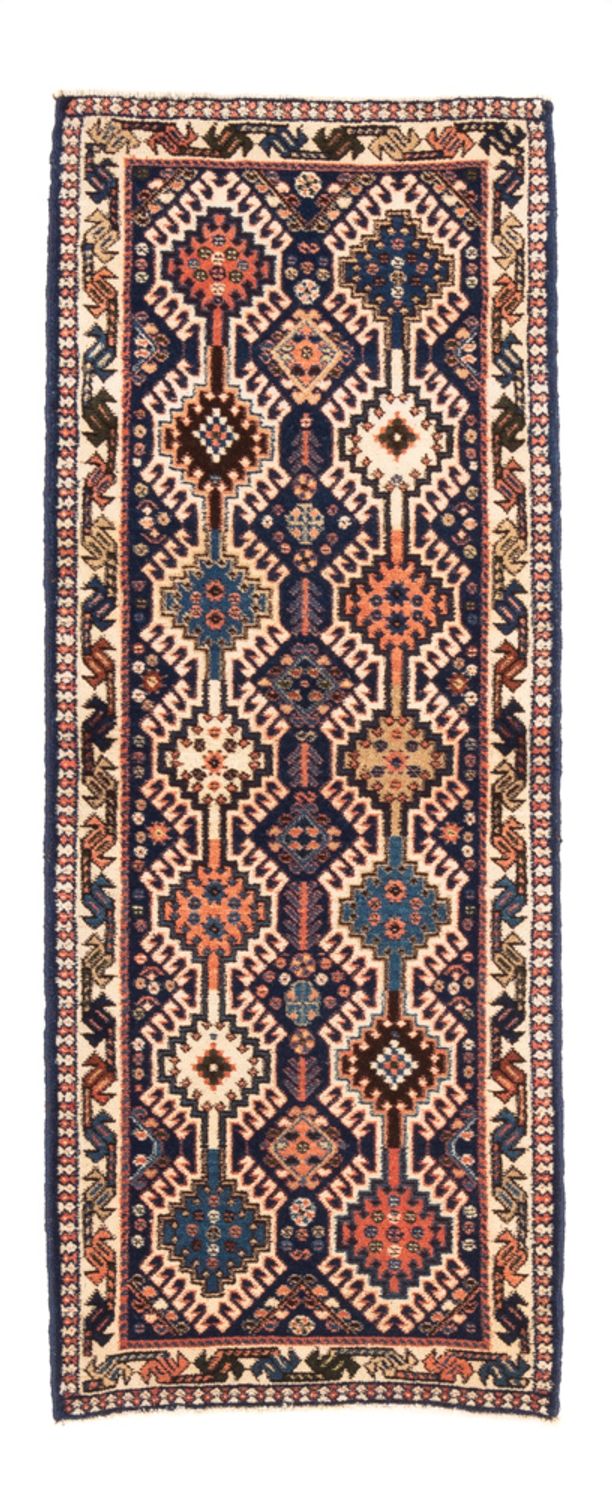 Yalameh Teppich 50x140cm - Perserteppich - dunkelblau