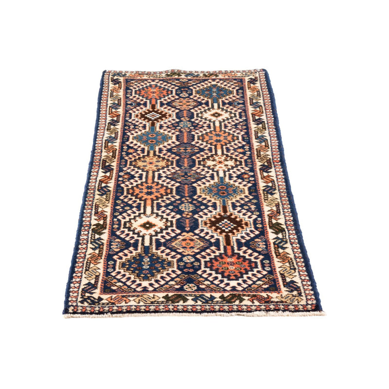 Yalameh Teppich 50x140cm - Perserteppich - dunkelblau