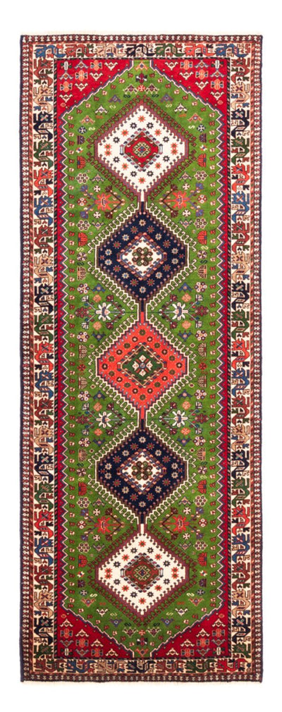 Yalameh Teppich 80x212cm - Perserteppich - grün