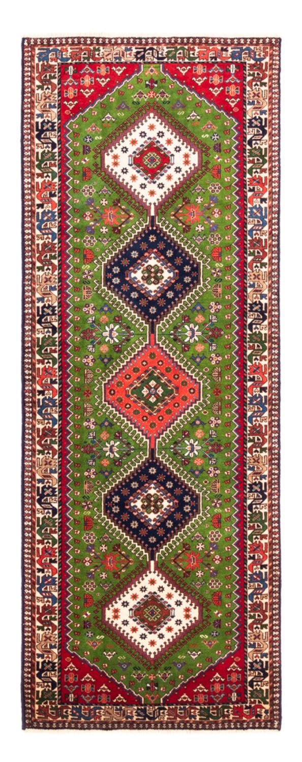 Yalameh Teppich 80x212cm - Perserteppich - grün