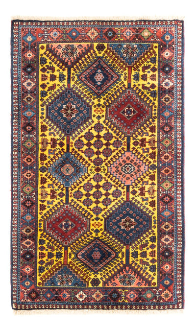 Yalameh Teppich 78x128cm - Perserteppich - gelb