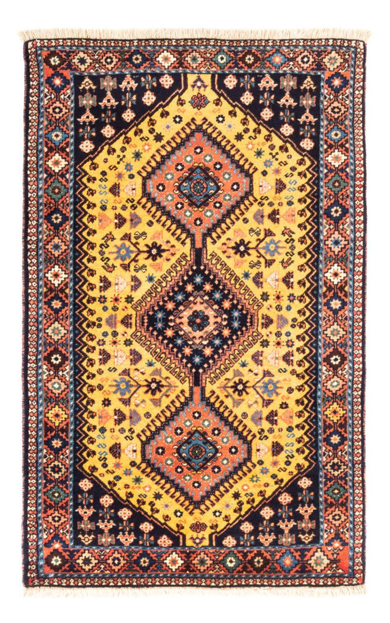 Yalameh Teppich 82x133cm - Perserteppich - gelb