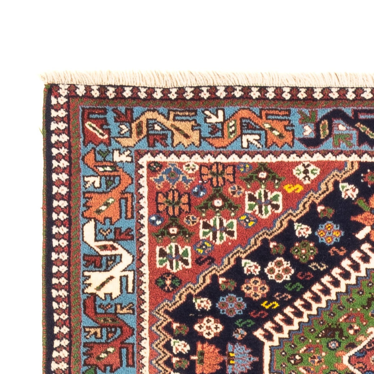 Yalameh Teppich 82x128cm - Perserteppich - grün