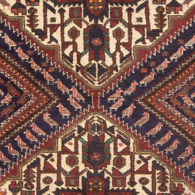 Afshar Sirjan Teppich 128x180cm - Perserteppich - rot