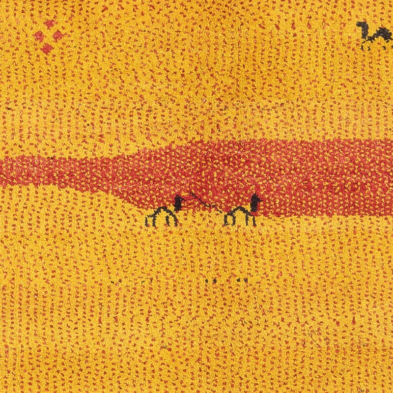 Gabbeh Persisch Teppich 124x170cm - Perserteppich Wollteppich - mehrfarbig