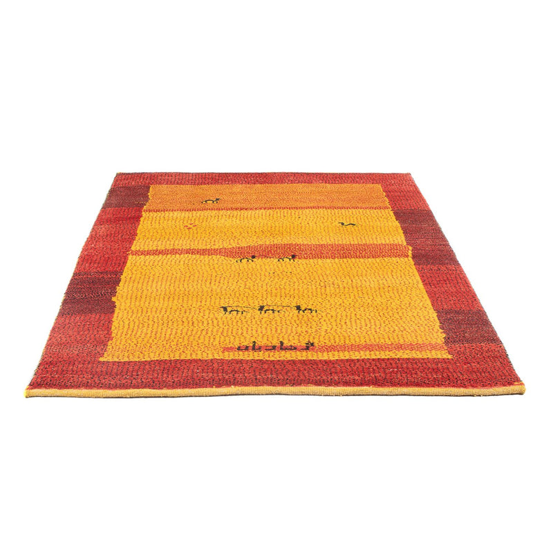 Gabbeh Persisch Teppich 124x170cm - Perserteppich Wollteppich - mehrfarbig