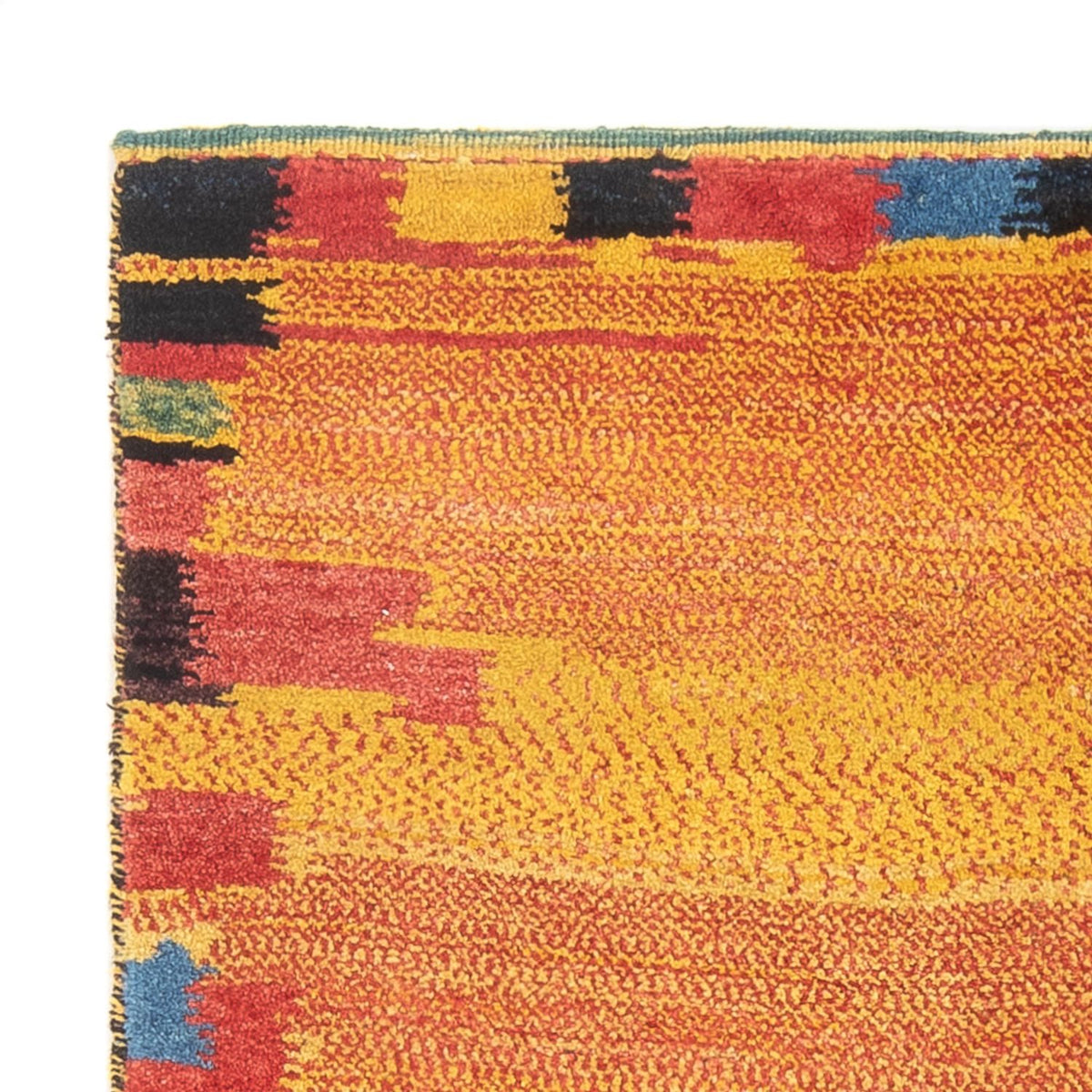 Gabbeh Persisch Teppich 120x152cm - Perserteppich Wollteppich - mehrfarbig