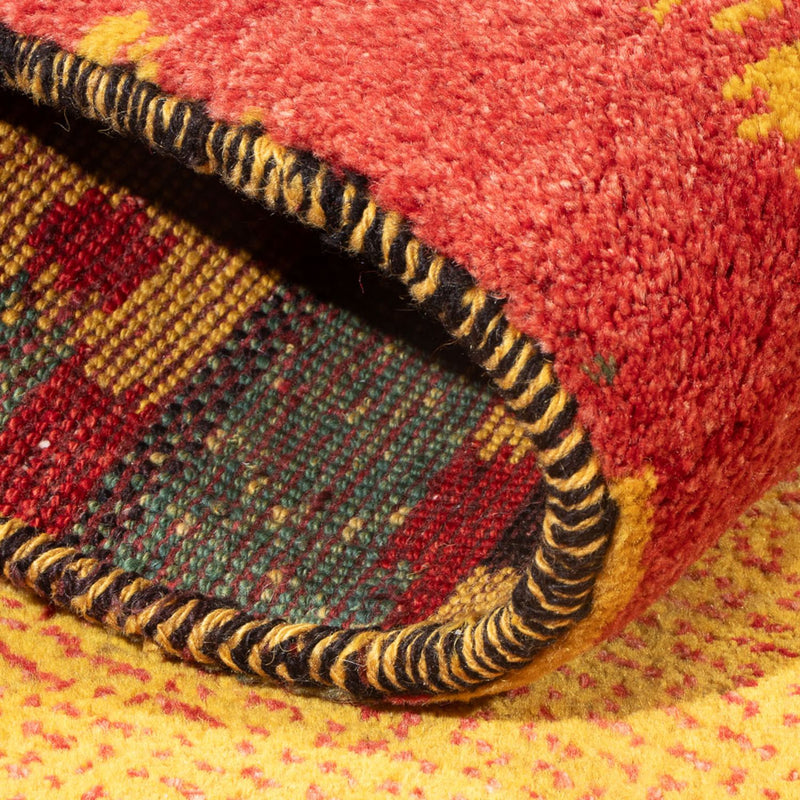 Gabbeh Persisch Teppich 120x152cm - Perserteppich Wollteppich - mehrfarbig