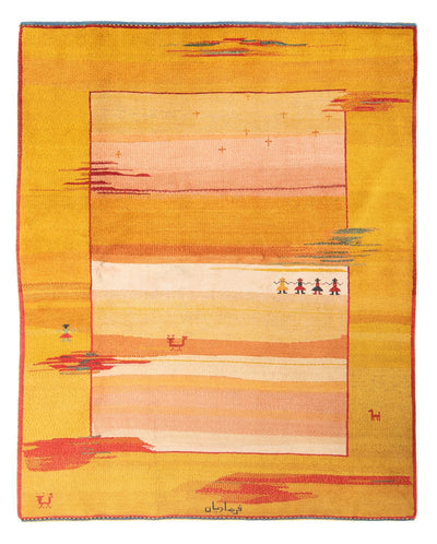 Gabbeh Persisch Teppich 195x238cm - Perserteppich Wollteppich - mehrfarbig