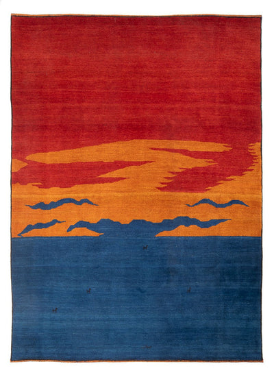 Gabbeh Persisch Teppich 230x302cm - Perserteppich Wollteppich - mehrfarbig