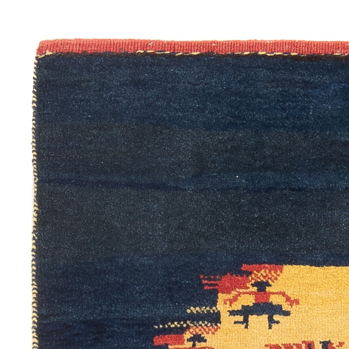 Gabbeh Persisch Teppich 92x120cm - Perserteppich Wollteppich - mehrfarbig