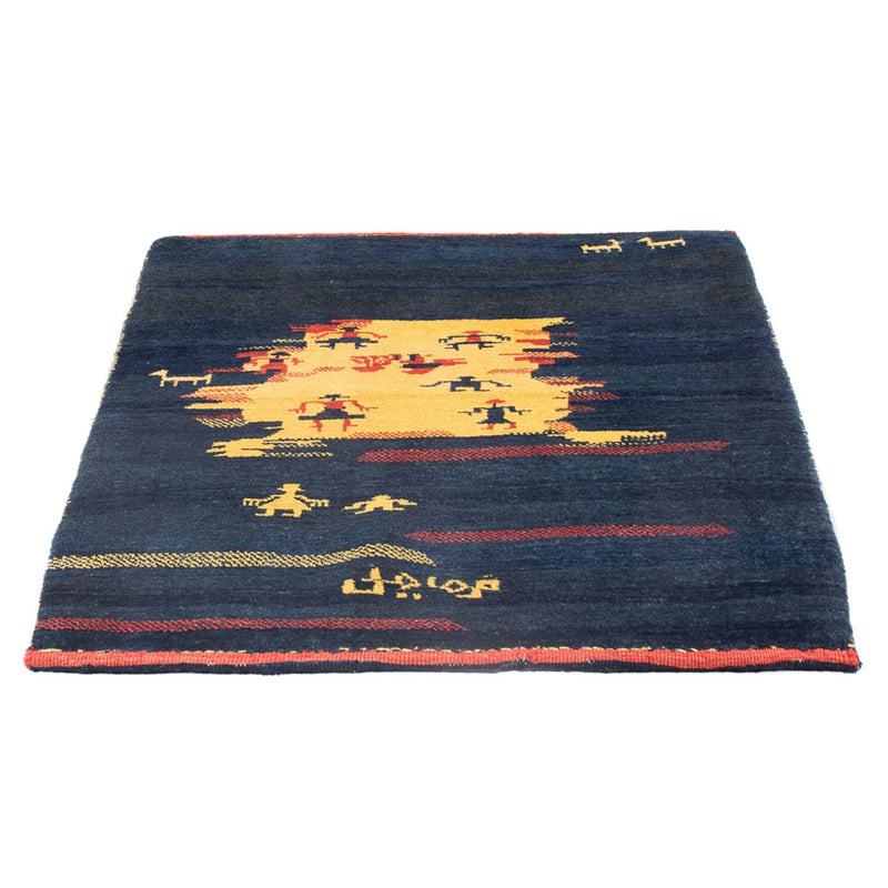 Gabbeh Persisch Teppich 92x120cm - Perserteppich Wollteppich - mehrfarbig