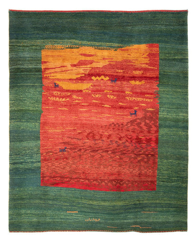 Gabbeh Persisch Teppich 215x260cm - Perserteppich Wollteppich - mehrfarbig