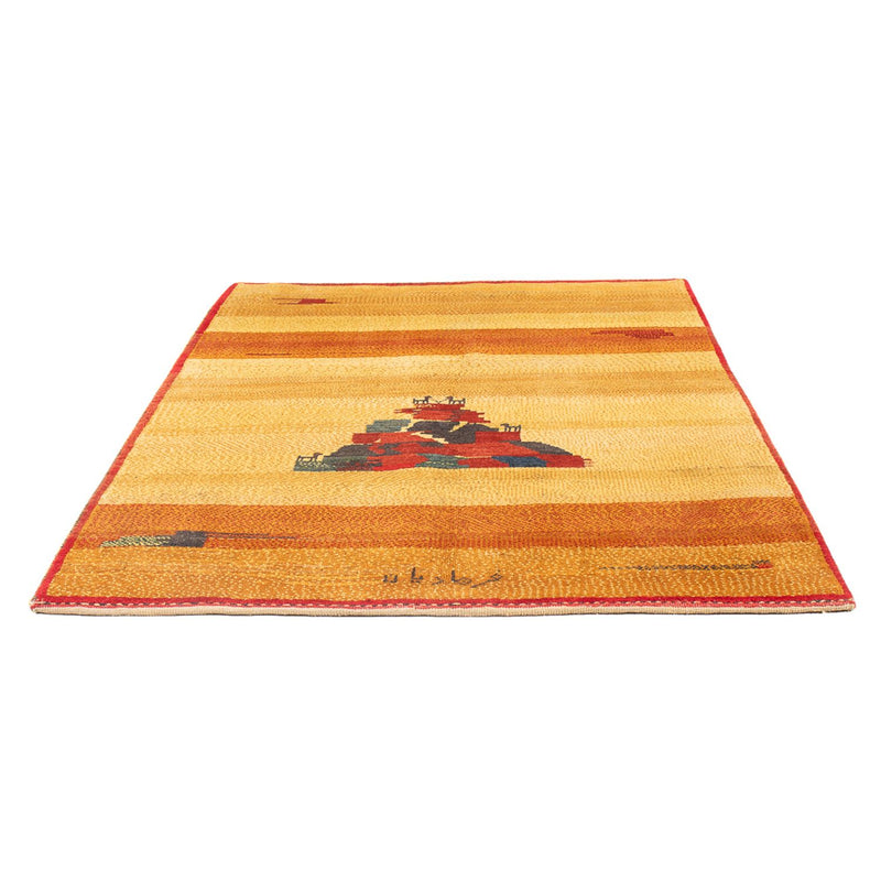 Gabbeh Persisch Teppich 153x187cm - Perserteppich Wollteppich - mehrfarbig