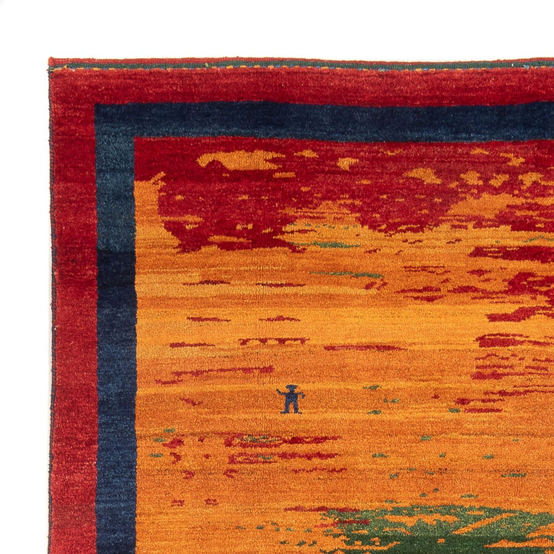 Gabbeh Persisch Teppich 198x238cm - Perserteppich Wollteppich - mehrfarbig
