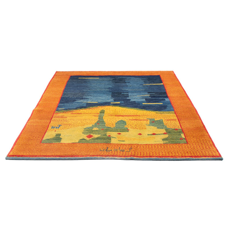Gabbeh Persisch Teppich 153x206cm - Perserteppich Wollteppich - mehrfarbig
