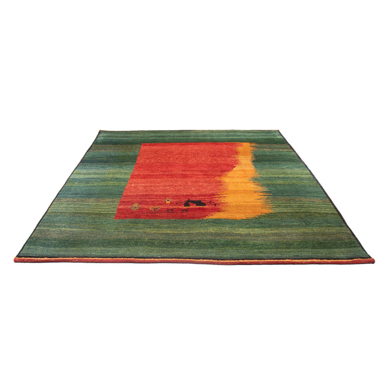 Gabbeh Persisch Teppich 200x250cm - Perserteppich Wollteppich - mehrfarbig