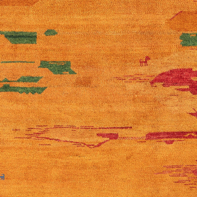 Gabbeh Persisch Teppich 203x228cm - Perserteppich Wollteppich - mehrfarbig