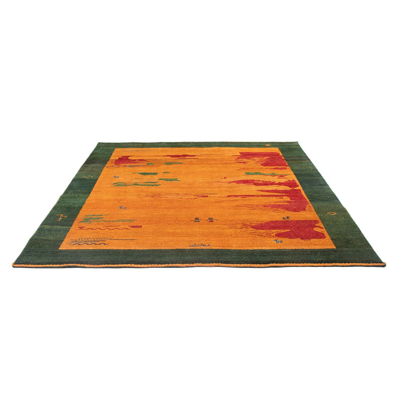 Gabbeh Persisch Teppich 203x228cm - Perserteppich Wollteppich - mehrfarbig