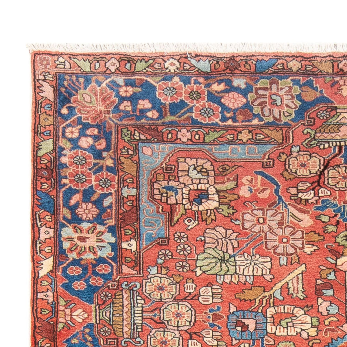 Nahavand Teppich 150x220cm - Perserteppich - hellrot