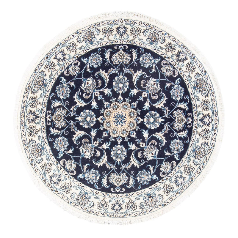Nain Teppich 150x150cm - Perserteppich - dunkelblau
