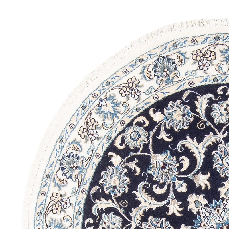 Perserteppich - Nain rund  - 150 x 150 cm - dunkelblau